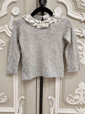 Lally Mally Gray Knit Sweater Wool Blend Italian Size 2